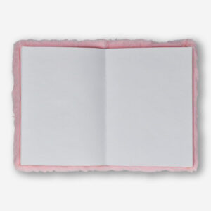 Pink Plush Notebook with Blank Pages - A5 - Image 2