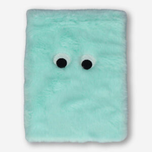 Green Plush Notebook with Blank Pages - A5 - Image 1