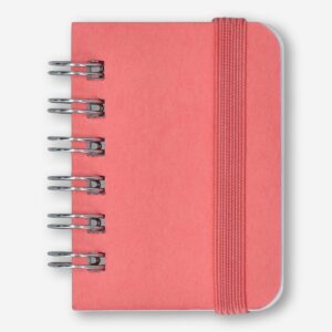 Pink Mini Notebook with Blank Pages and Elastic Closure - Image 1