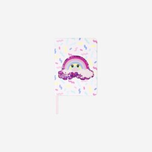 Notebook with glitter rainbow - Image 1