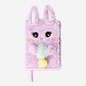 Notebook with plush bunny cover - Image 1