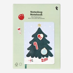 Notebook with velcro Christmas tree - Image 1