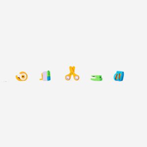 Office supply erasers - 5 pcs - Image 3