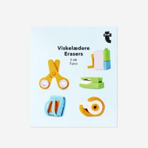 Office supply erasers - 5 pcs - Image 1