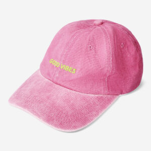 Good vibes pink cap - for adults - Image 1