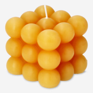 Orange bubble candle. 6x6 cm - Image 1