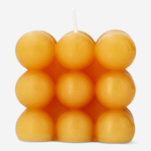 Orange bubble candle. 6x6 cm - Image 2