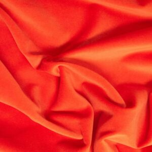 Orange Cotton Velvet Fabric - Image 1