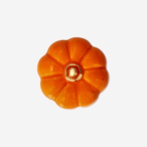 Orange decorative pumpkin - 8 cm - Image 3