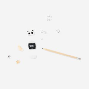 Panda eraser with pencil sharpener - Image 3