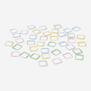 Square Pastel Paper Clips - 40 pcs - Image 1