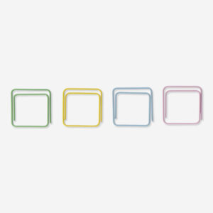 Square Pastel Paper Clips - 40 pcs - Image 2