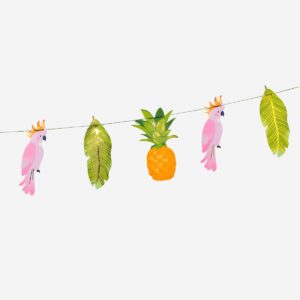 Paper garland with tropical theme - 300 cm - Image 3