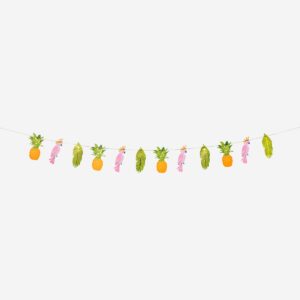 Paper garland with tropical theme - 300 cm - Image 2