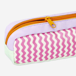 Pencil case with wavy lines - Image 3