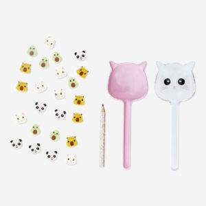 Pencil with cat-shaped erasers - Image 2