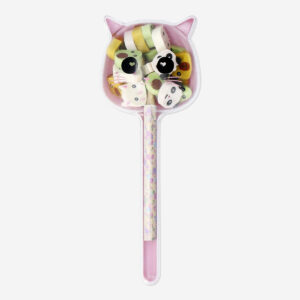Pencil with cat-shaped erasers - Image 1