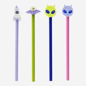 Pencils with erasers. 4 pcs - Image 1