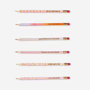 Pencils with statements - 6 pcs - Image 2