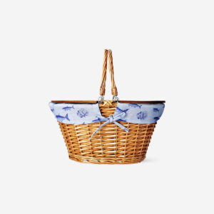 Picnic basket with fabric cover - Image 1