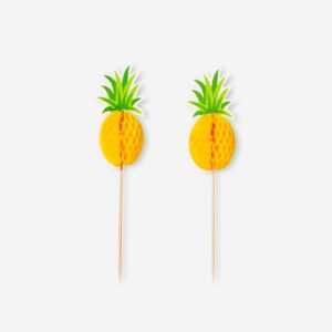 Pineapple food picks - 8 pcs - Image 2