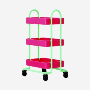 Pink and green mini trolley - Image 3