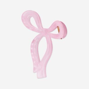 Pink bow hair clip - Image 2