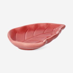 Pink leaf trinket tray - 13 cm - Image 2