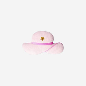 Pink cowboy hat cushion - Image 1