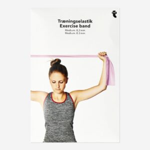 Pink exercise band - Medium resistance - Image 3