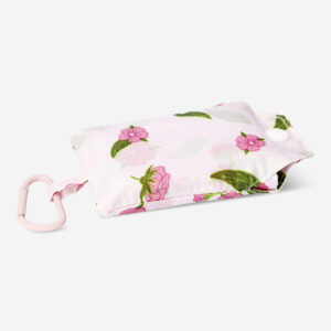 Pink foldable bag with cherry blossoms - Image 2