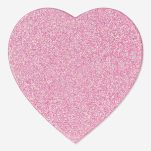 Pink heart shaped glitter gift box - Image 2