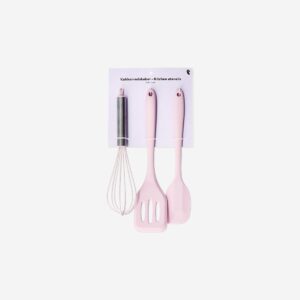Pink kitchen utensils - 3 pcs - Image 1