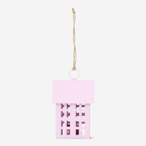 Pink lantern for LED tealights - small - Image 2