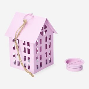 Pink lantern for LED tealights - small - Image 3