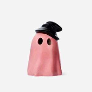 Pink luminious ghost with hat - 13 cm - Image 1