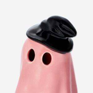 Pink luminious ghost with hat - 13 cm - Image 3