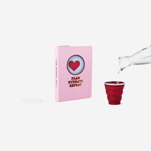 Pink notebook with cup - Image 1