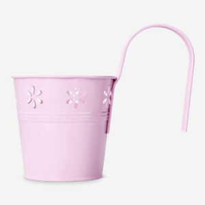 Pink plant pot with hanger - 8 cm - Image 2