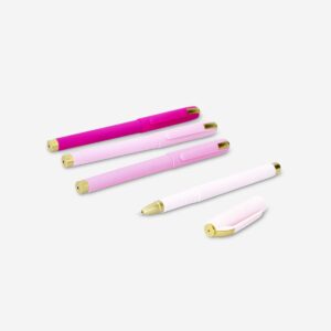 Pink rollerball pens with black ink - 4 pcs - Image 3