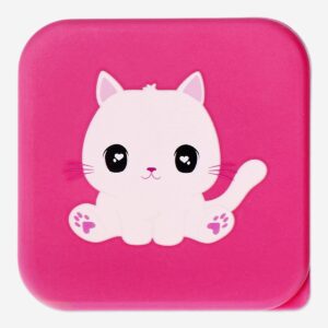 Pink snack box with cat - Small - Image 2
