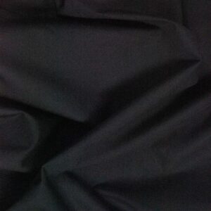 Plain Cotton Poplin Fabric - Black - Image 1