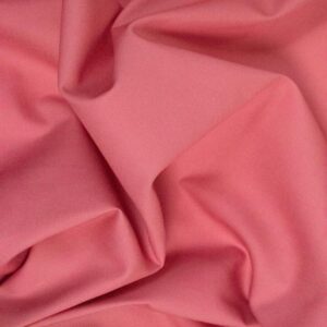 Plain Cotton Poplin Fabric - Coral - Image 1