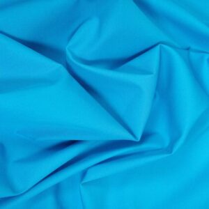 Plain Cotton Poplin Fabric - Peacock Blue - Image 1