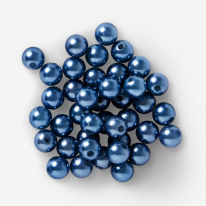 Blue pearl beads - 40g - Image 1