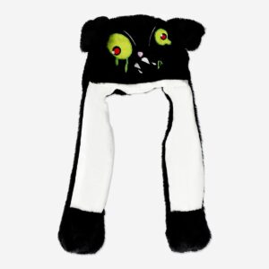 Plush monster hat with moving ears - Image 3