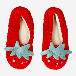 Plush Strawberry Slippers - 39/40 - Image 1