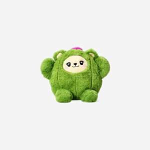 Plush teddy in cactus costume