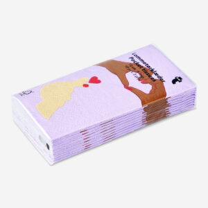 Pocket tissues with Valentine's print - 10 pcs - Image 3