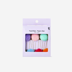 Pom pom paper clips - 6 pcs - Image 1